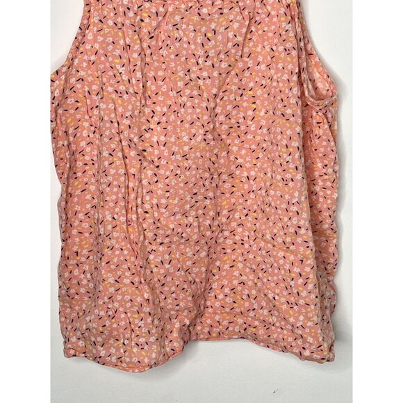 Old Navy Girls Small 6/7 Pink Floral Tank Top Summer Casual Blouse - Picture 3 of 13